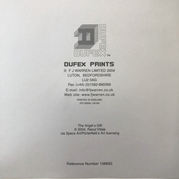 Angel’s Gift Vintage Foiled Litho, Dufex - Picture 5 of 6